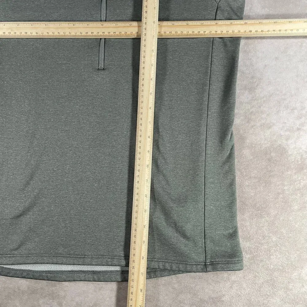 Patagonia MEN'S R1 Regulator Daily Zip-Neck Pullover Sz Medium Grey Sweater
